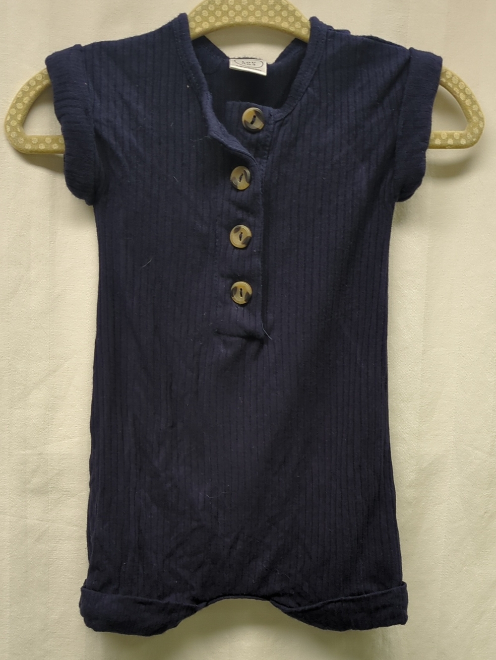 Lou Lou & Co Harvey Ribbed Romper NB
